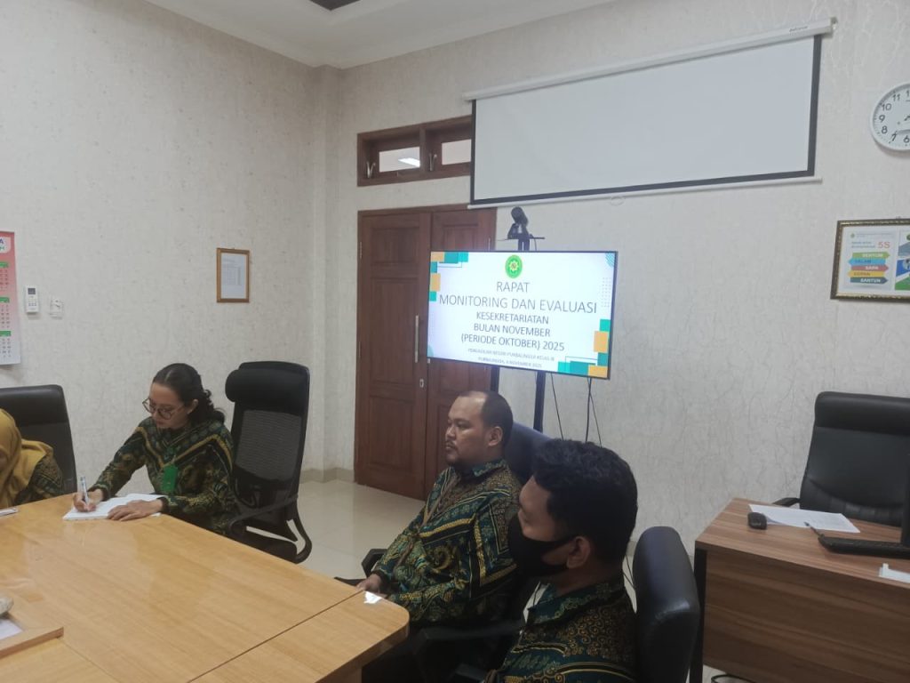 Rapat Monev Kesekretariatan bulan November 2025