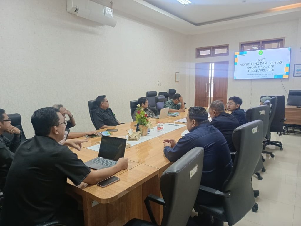 Rapat Monev satgas SIPP Periode April 2026