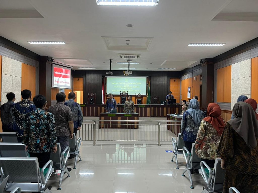 Rapat Rapat Dinas Bulan Mei 2026 dan Monitoring dan Evaluasi Kinerja Bulan Apri 2026