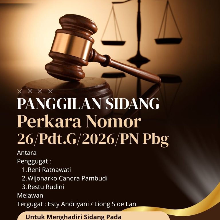 Panggilan Sidang 26 G 2026 sidang 18 06 2026